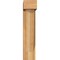 Ekena Millwork Traditional Block Rough Sawn Bracket w/ Offset Brace, Western Red Cedar, 6"W x 16"D x 28"H BKT0604X16X28TRA05RWR - alternate 3